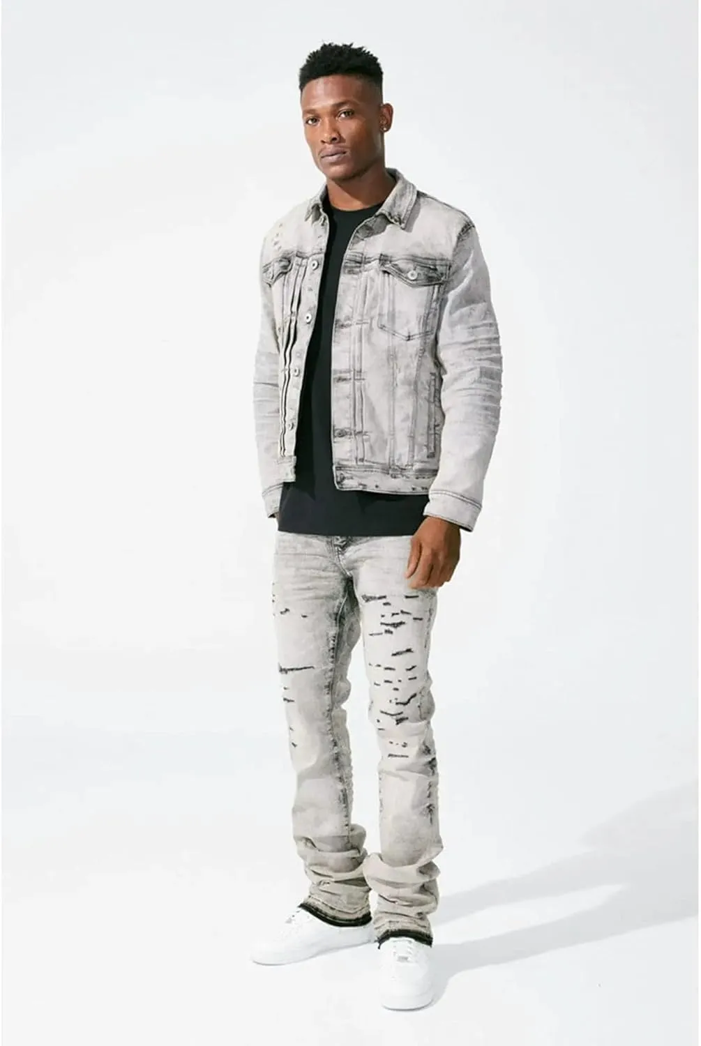 Men Desperado Denim Jacket (Bone White)