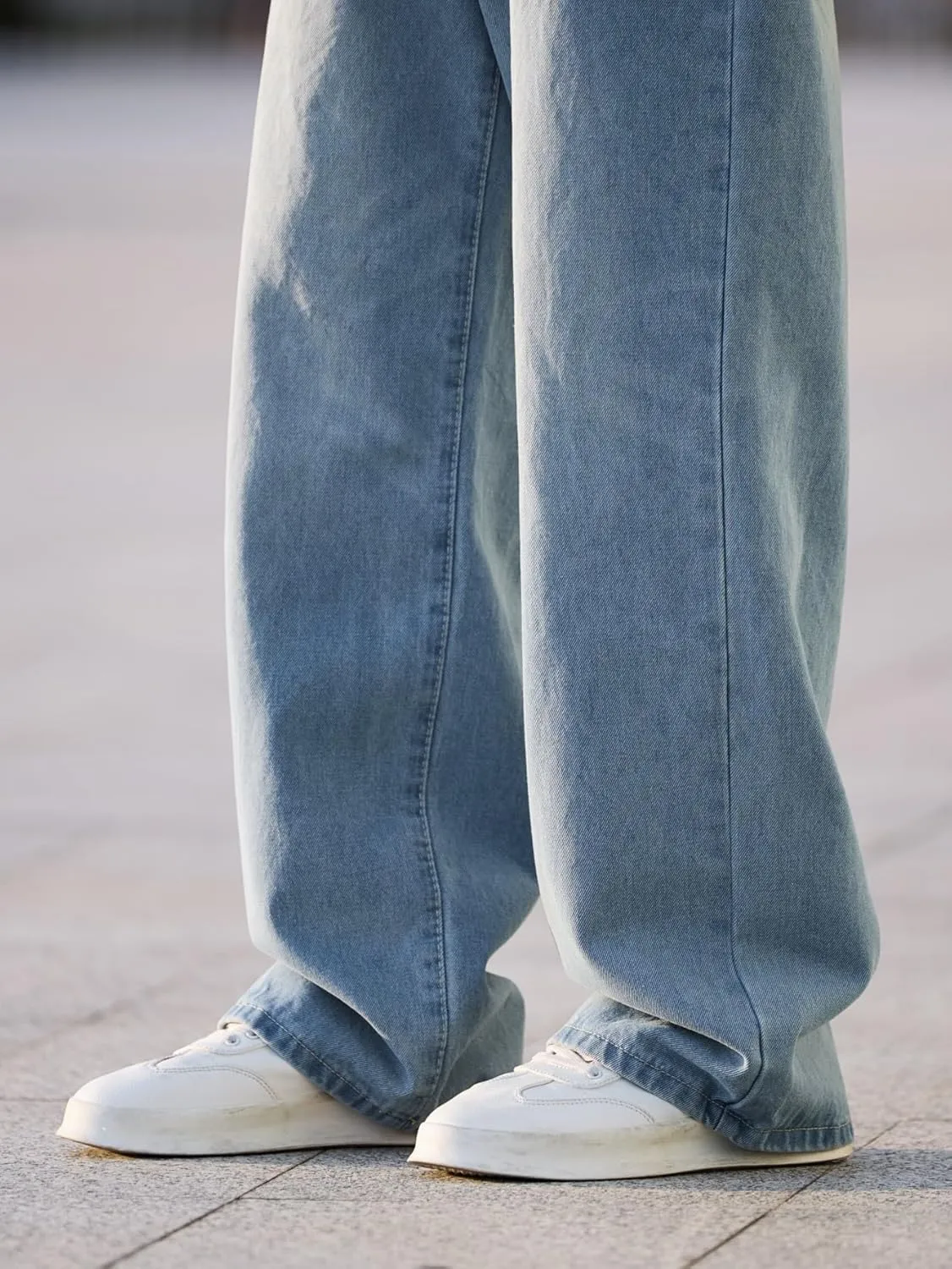 Men's Baggy Jeans Y2K Vintage Wide Leg Denim Pants Hip Hop Extra Loose Skater Jeans Streetwear