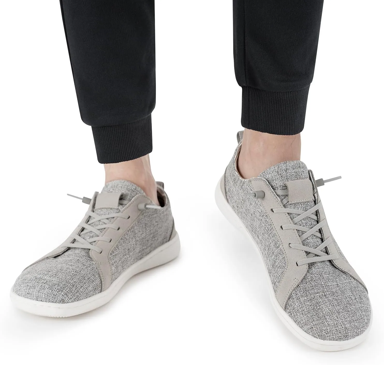 Men's Barefoot Wide Toe Box Shoes - Minimalist Barefoot Shoes with Zero Drop Sole Extra Wide Slip on Walking Shoes for Men