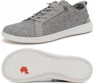 Men's Barefoot Wide Toe Box Shoes - Minimalist Barefoot Shoes with Zero Drop Sole Extra Wide Slip on Walking Shoes for Men