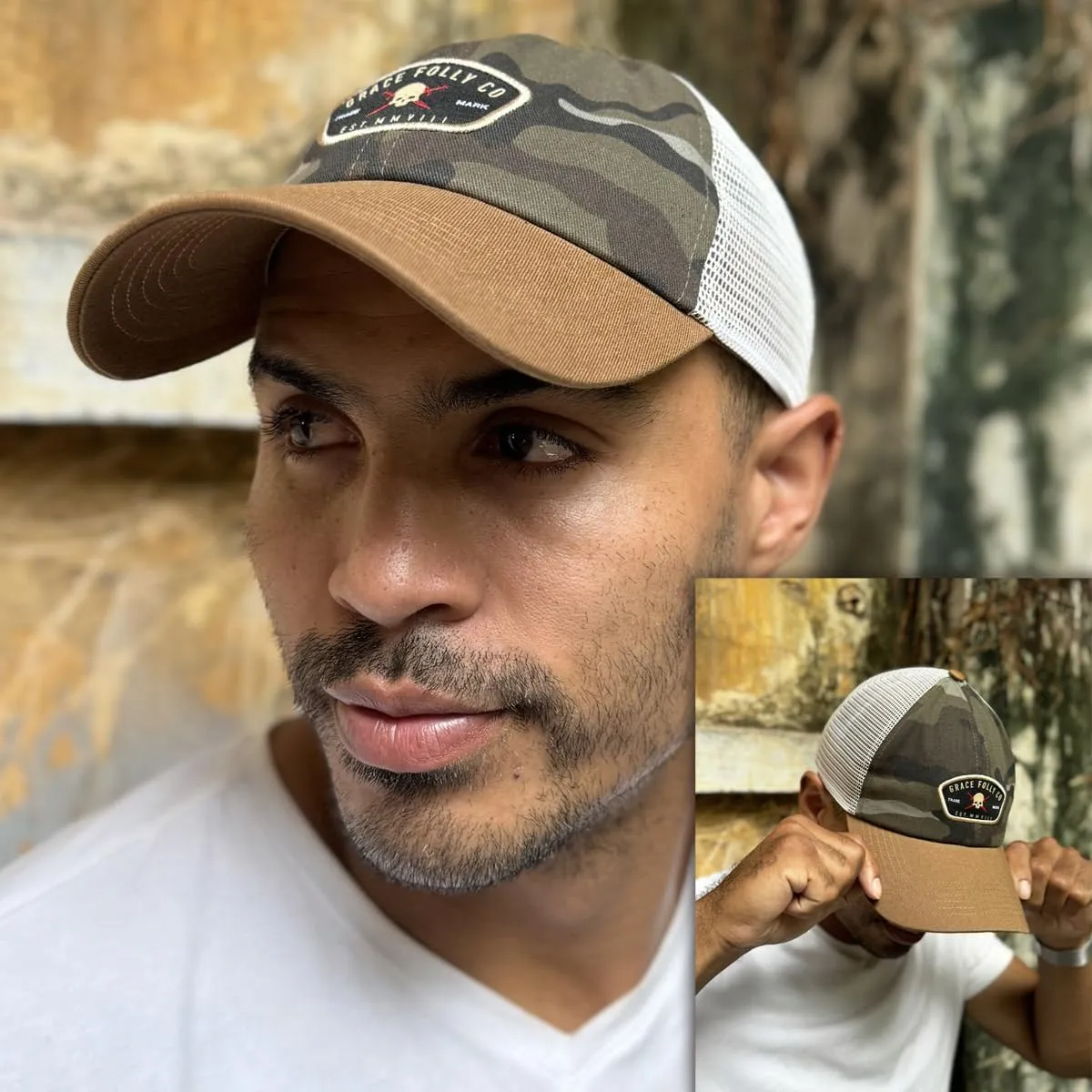 Men’s Baseball Cap in Cool Dad Hat Design with Mesh to Stay Cool at The Beach in Summer