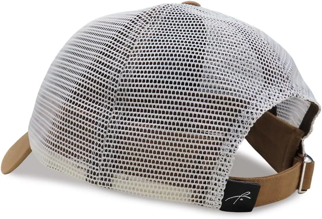 Men’s Baseball Cap in Cool Dad Hat Design with Mesh to Stay Cool at The Beach in Summer