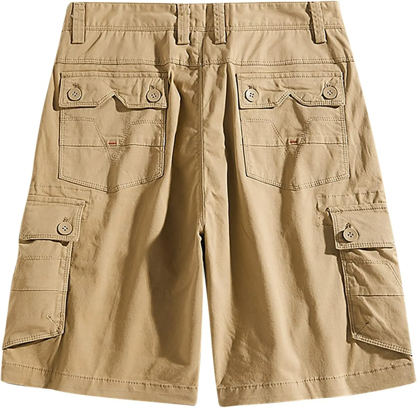 Men’s Cargo Shorts 5 Inch Inseam Perfect Classic Fit Multi Pockets Tooling Shorts Fashion Outdoor Linen Shorts