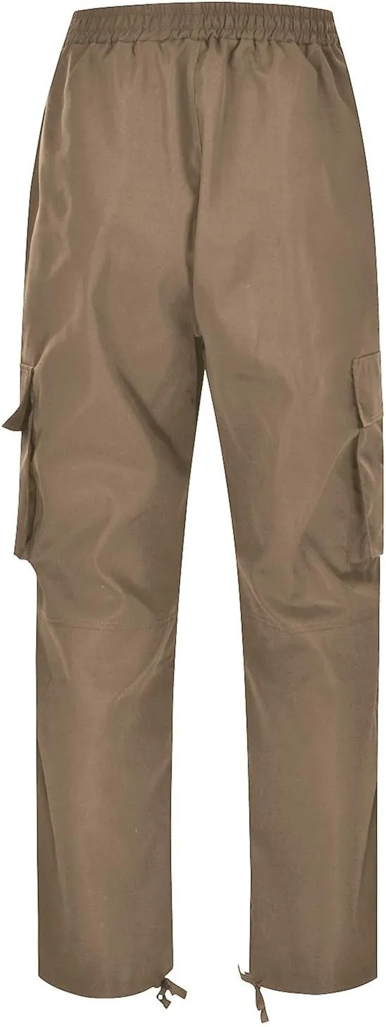 Men's Cargo Tactical Pants Hat Multi Woven Pocket Foot Rope Solid Pants Street Cargo Tie Cargo Pockets Casual