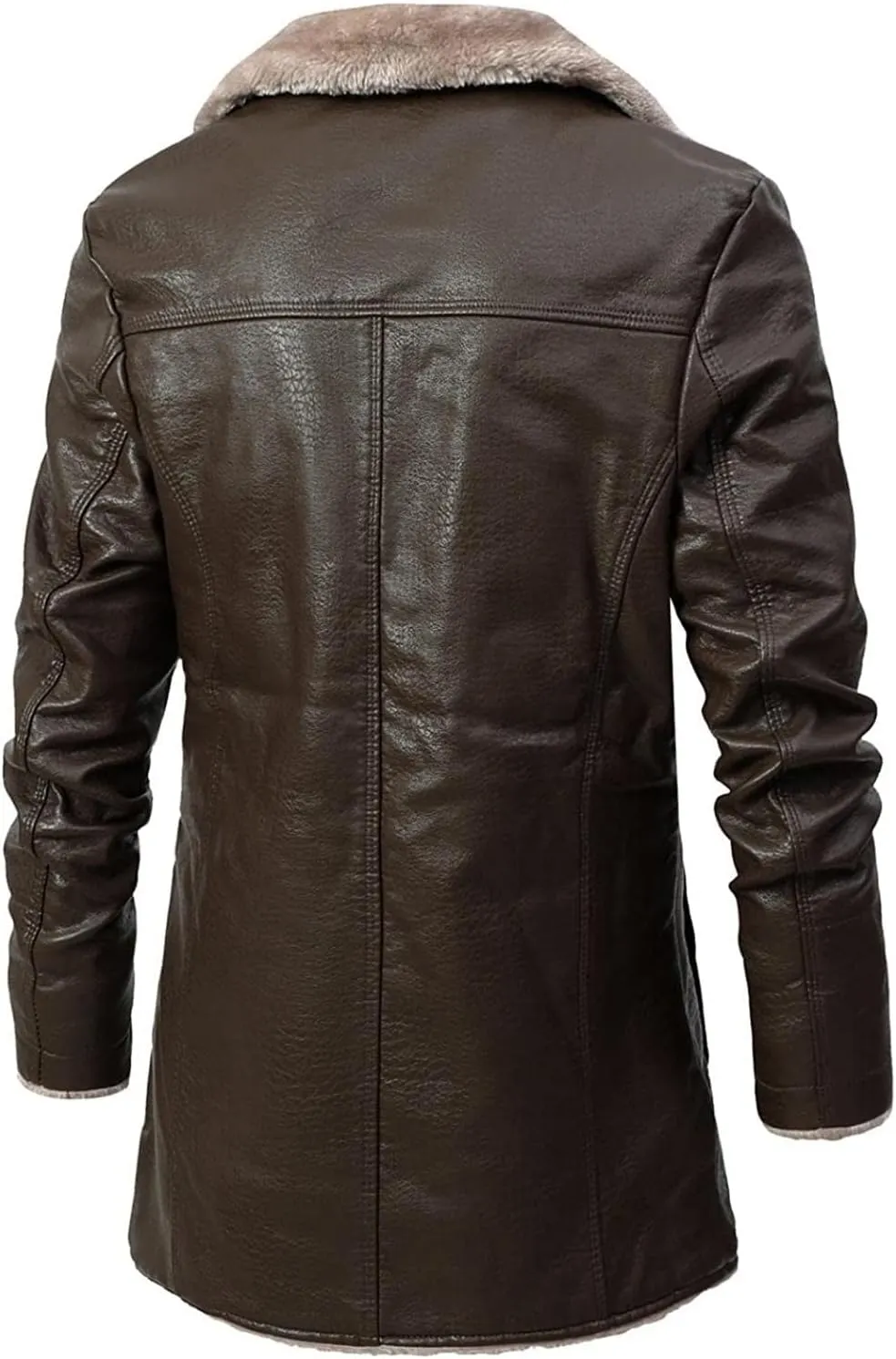 Mens Casual Winter Thicken Jacket Coats Bomber Aviator, Genuine Sheepskin Leather Aviator Bomber Jacket for Men