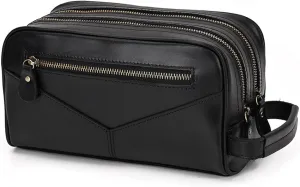 Mens Clutch Bag Handbag Genuine Leather Purse Zipper Long Wallet Business Large Hand Clutch Phone Holder