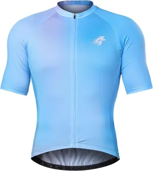 Men's Cycling Jersey Breathable Lightweight Short Sleeve Elastic Pro Road Bike Shirt Full Zip