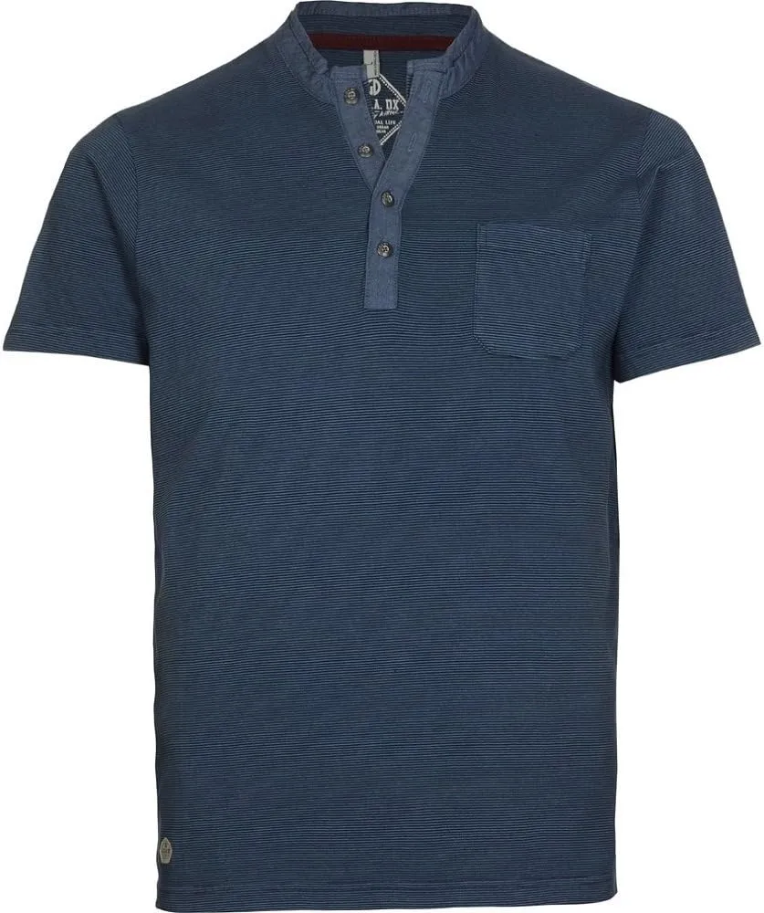 Men's Gavano Casual Pocket T-Shirt (Large, Navy Blue)