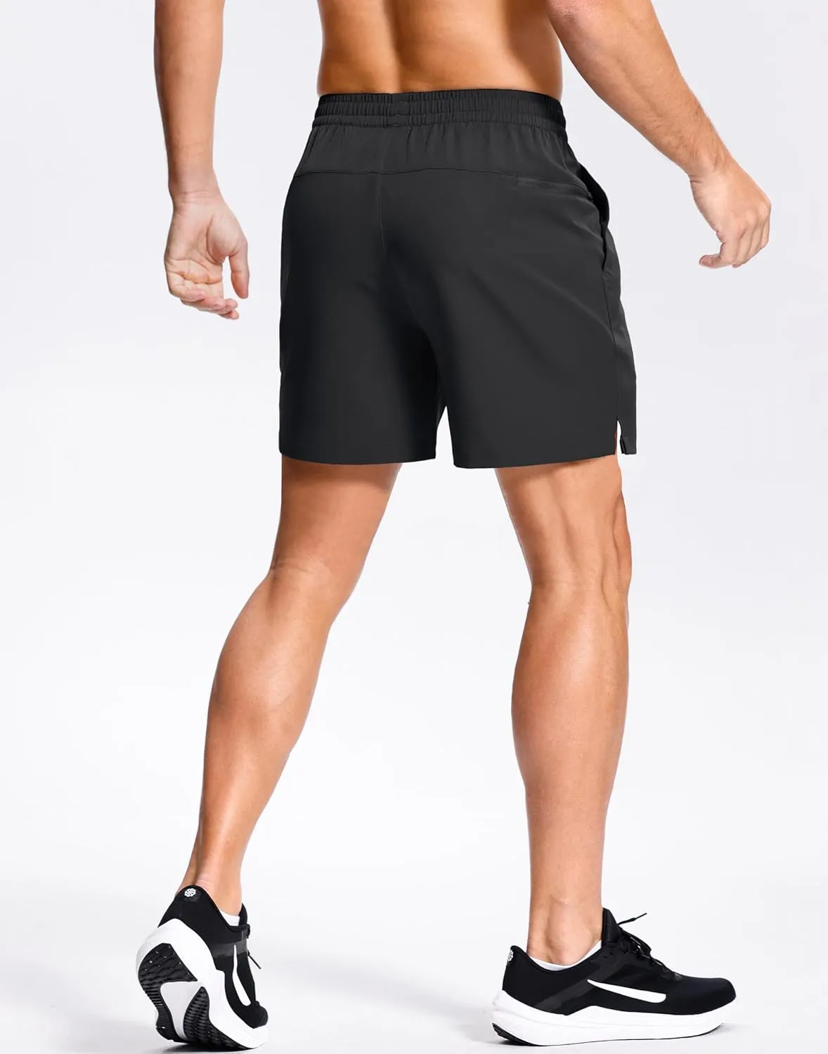 Men's Lightweight Athletic Shorts with Zipper Pockets 7"/5"/9" Gym Workout Running Quick Dry Tennis Shorts for Men