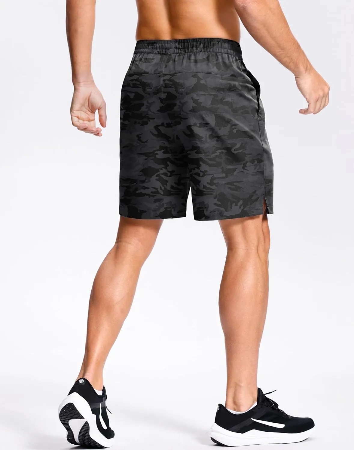 Men's Lightweight Athletic Shorts with Zipper Pockets 7"/9" Gym Workout Quick Dry Running Tennis Basketball Shorts for Men