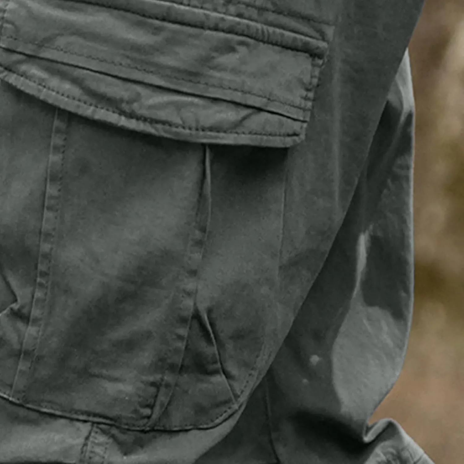 Mens Lounge Cargo Pants Plus Size Joggers Pants Stretch Fish Pants Multi-Pocket Straight Leg Pants Fall Basic Pants
