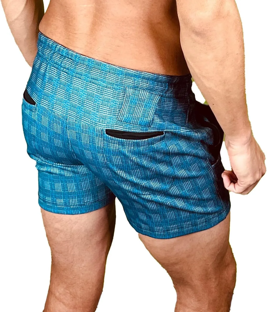 Men's Party Booty 4in Inseam Shorts, Zippered Pockets, Rave & Festivals LGBTQ, Gay Weekender
