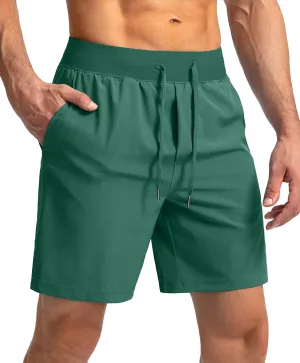 Men's Running Shorts with Zipper Pockets 7"/ 5" / 9" Lightweight Quick Dry Basketball Gym Workout Athletic Shorts for Men