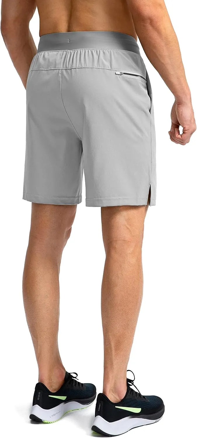 Men's Running Shorts with Zipper Pockets 7"/ 5"/ 9" Lightweight Quick Dry Basketball Gym Workout Athletic Shorts for Men