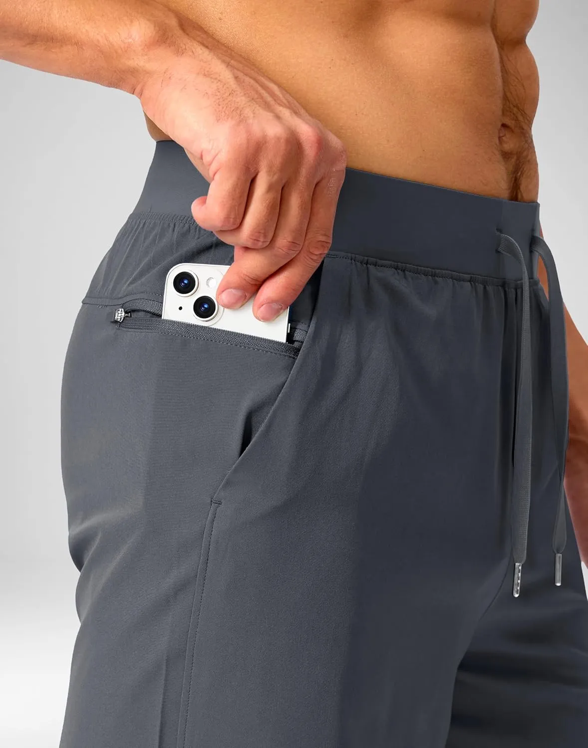 Men's Running Shorts with Zipper Pockets 7"/ 5"/ 9" Lightweight Quick Dry Basketball Gym Workout Athletic Shorts for Men