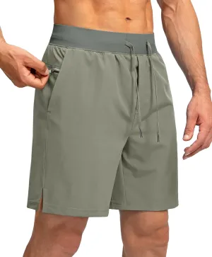 Men's Running Shorts with Zipper Pockets 7"/ 5" / 9" Lightweight Quick Dry Basketball Gym Workout Athletic Shorts for Men