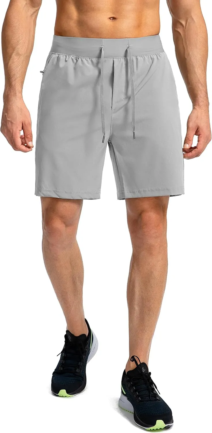 Men's Running Shorts with Zipper Pockets 7"/ 5"/ 9" Lightweight Quick Dry Basketball Gym Workout Athletic Shorts for Men