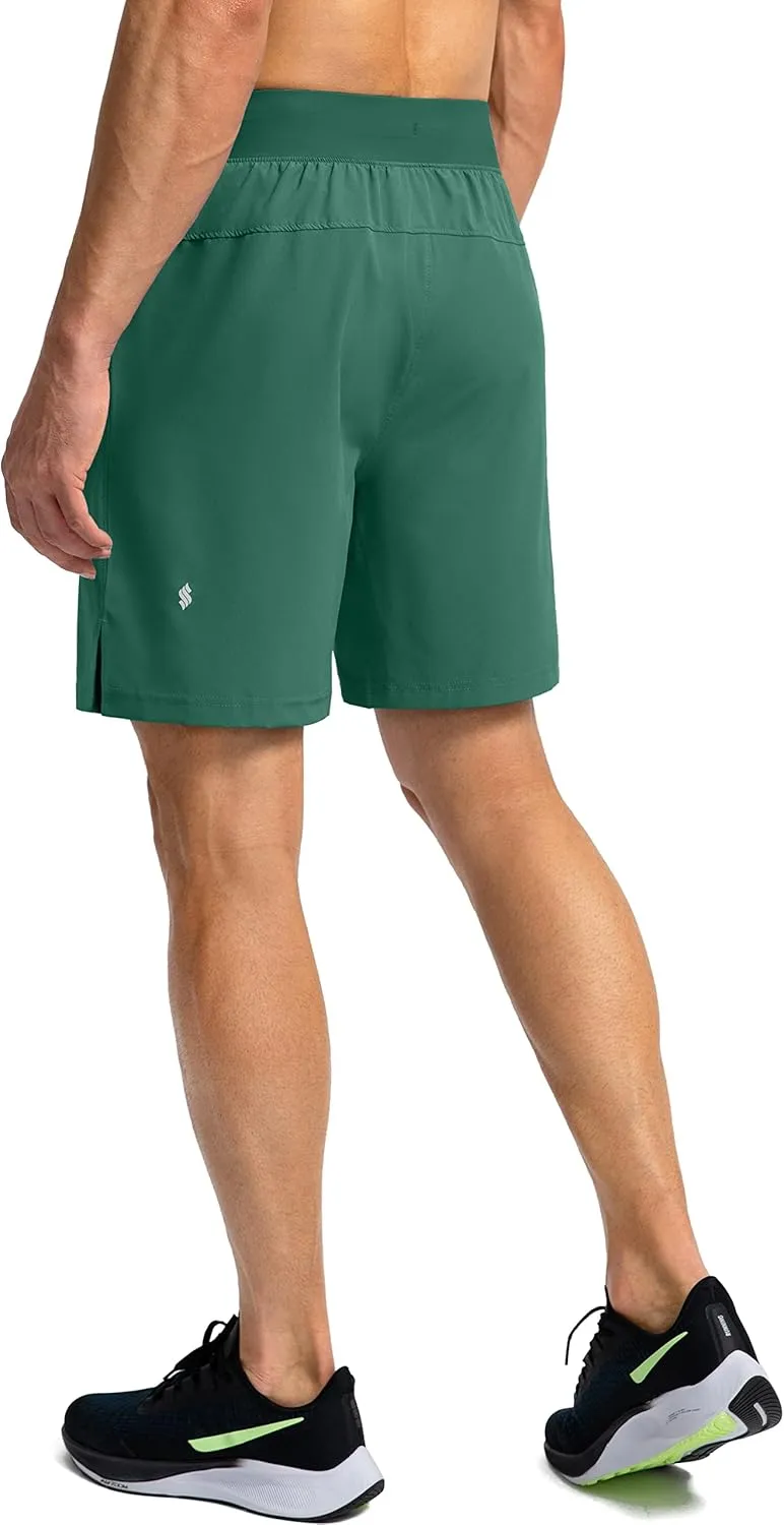 Men's Running Shorts with Zipper Pockets 7"/ 5" / 9" Lightweight Quick Dry Basketball Gym Workout Athletic Shorts for Men