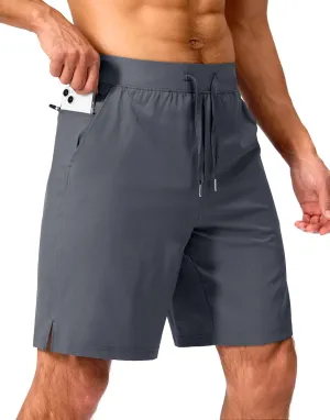 Men's Running Shorts with Zipper Pockets 7"/ 5"/ 9" Lightweight Quick Dry Basketball Gym Workout Athletic Shorts for Men
