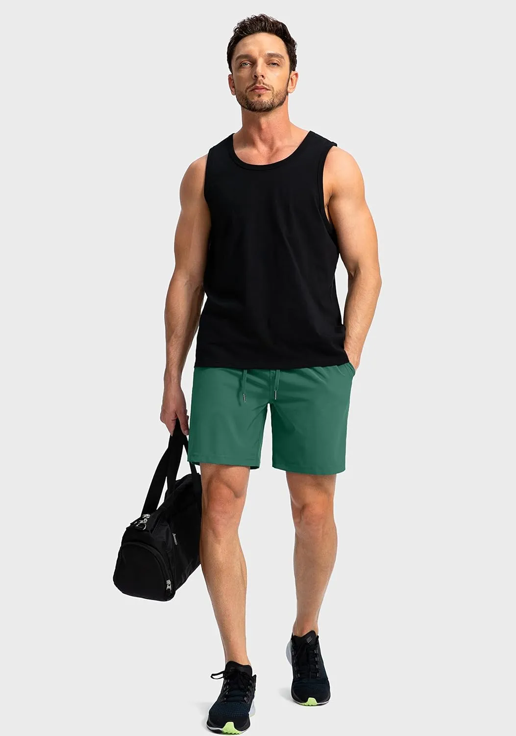 Men's Running Shorts with Zipper Pockets 7"/ 5" / 9" Lightweight Quick Dry Basketball Gym Workout Athletic Shorts for Men