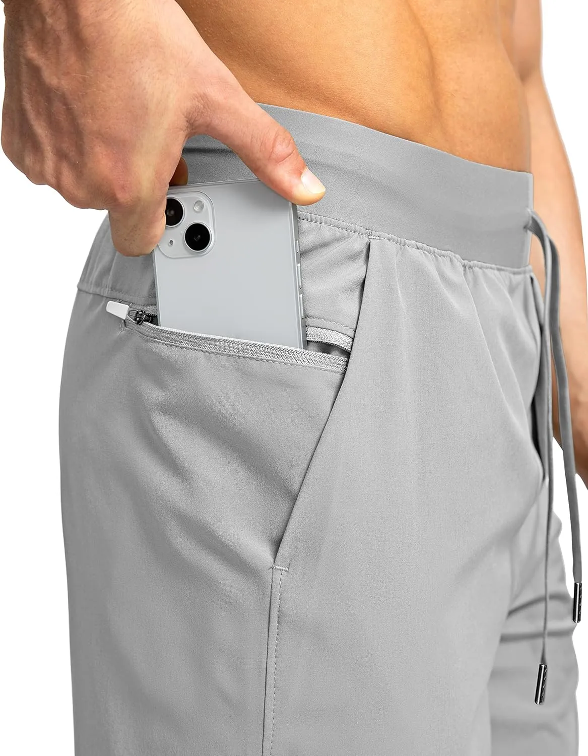 Men's Running Shorts with Zipper Pockets 7"/ 5"/ 9" Lightweight Quick Dry Basketball Gym Workout Athletic Shorts for Men