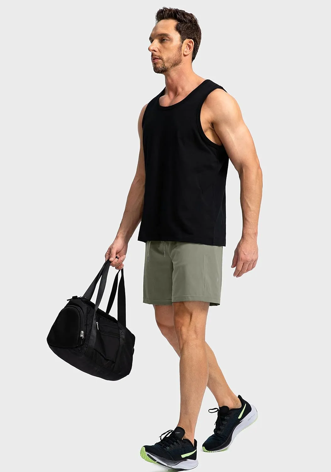 Men's Running Shorts with Zipper Pockets 7"/ 5" / 9" Lightweight Quick Dry Basketball Gym Workout Athletic Shorts for Men