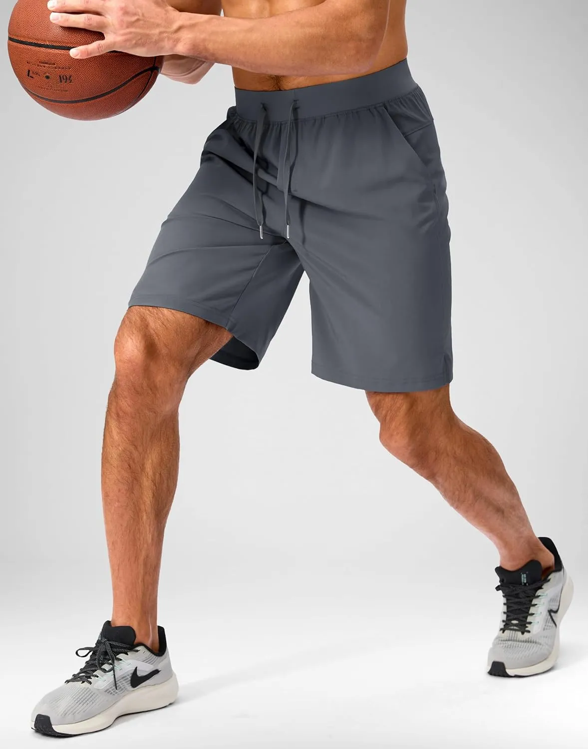 Men's Running Shorts with Zipper Pockets 7"/ 5"/ 9" Lightweight Quick Dry Basketball Gym Workout Athletic Shorts for Men