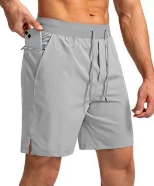 Men's Running Shorts with Zipper Pockets 7"/ 5"/ 9" Lightweight Quick Dry Basketball Gym Workout Athletic Shorts for Men