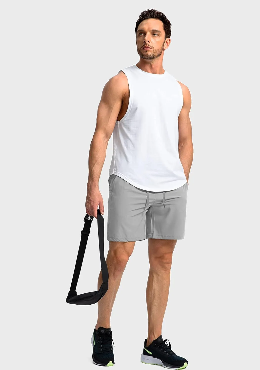 Men's Running Shorts with Zipper Pockets 7"/ 5"/ 9" Lightweight Quick Dry Basketball Gym Workout Athletic Shorts for Men