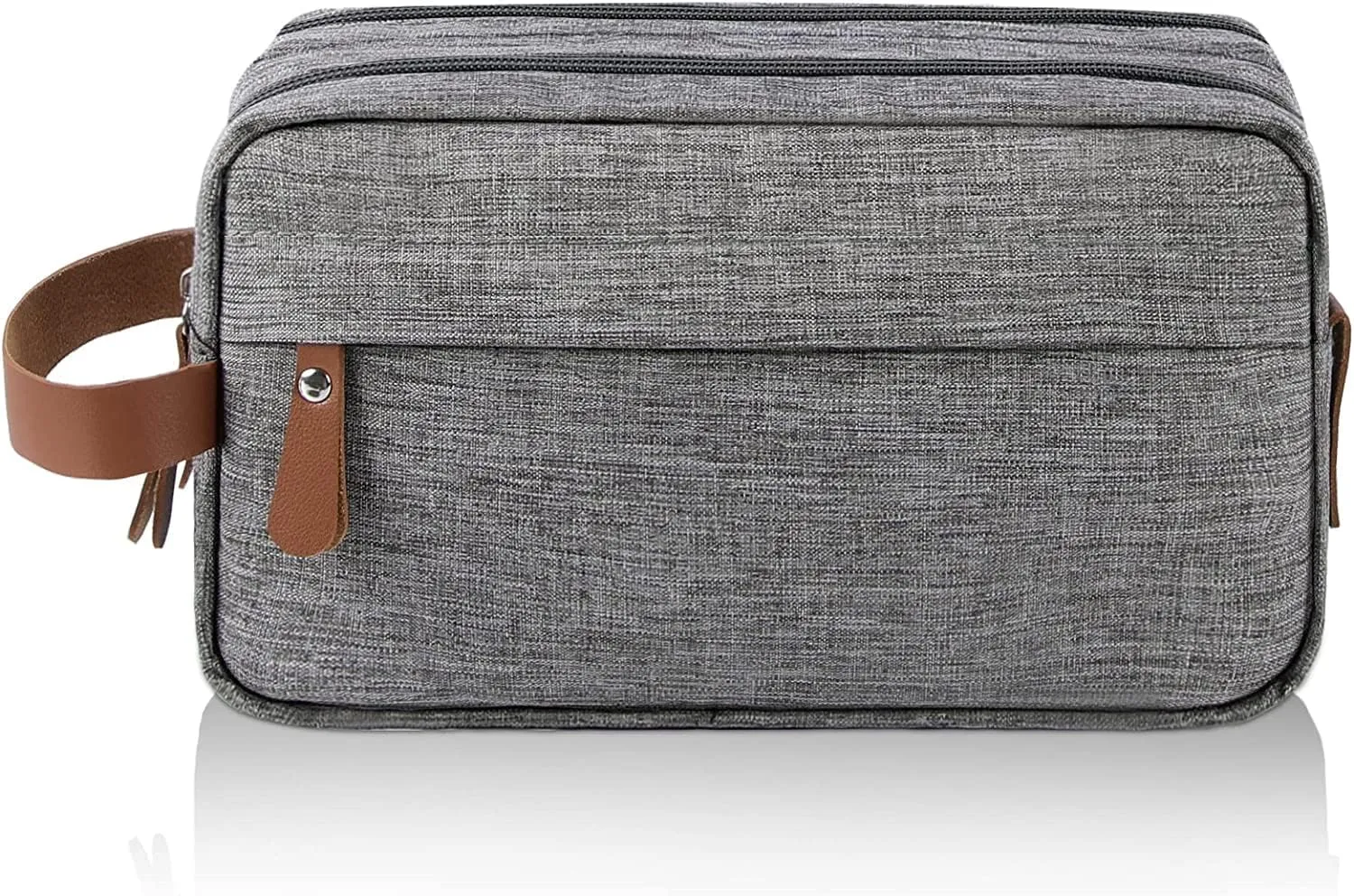 Mens Toiletry Bag, Bathroom Bag, Oxford Cloth Toiletry Bag for Men, Portable Travel Shaving Dopp Kit,Water-Resistant Cosmetic Bag Travel Organizer Storage for Accessories, Black