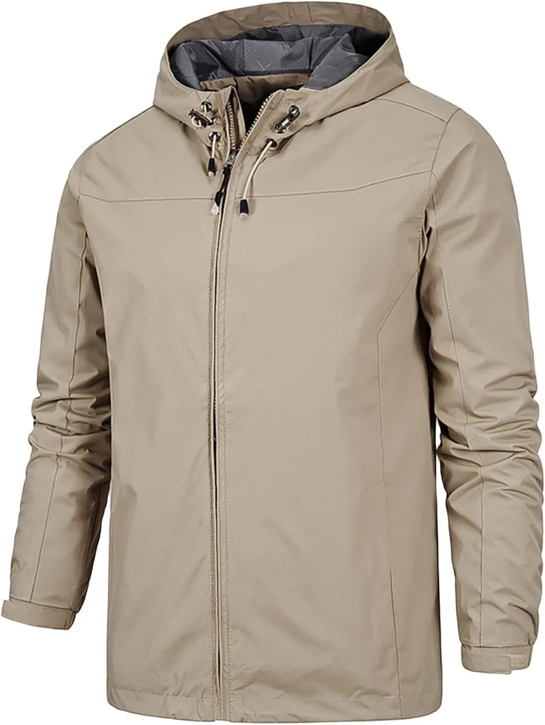 Men's Waterproof Jackets Windproof Lightweight Softshell Mountain Sport Jacket For Men Hooded Windbreaker Raincoat