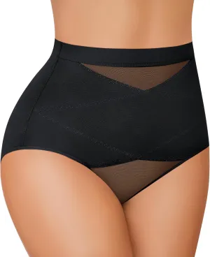 MERYOSZ Mesh Tummy Control Shapewear Panties - Seamless Underwear Shapewear for Women Faja Body Shaper Girdle