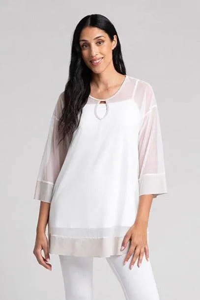 Mesh Keyhole Tunic