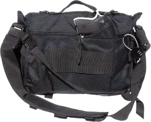 Messenger Bag with Concealed Carry Pistol Pouch by FirstChoice - Multi-Function Briefcase for Small Laptop, Tablet, or iPad with Discreet Pistol Compartment - with Holster, Double Mag Pouch & Padlock