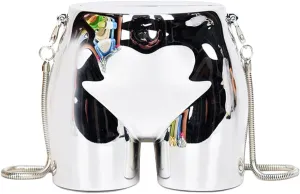 Mini Evening Bag for Women Novelty Hip Shaped Clutch Bag Acrylic Handbag Bridal Wedding Purse Elegant Shoulder Bag