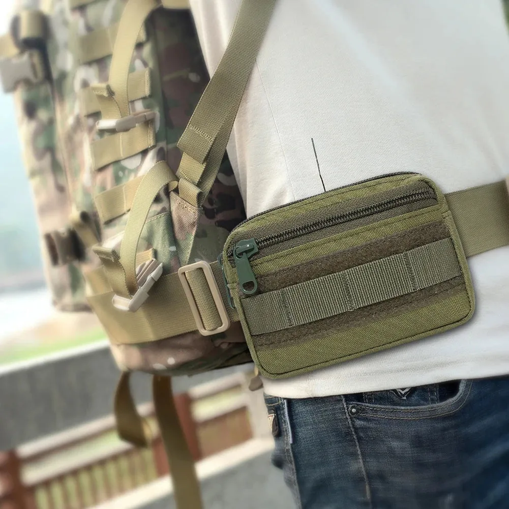 Mini Waist Bag Pocket Organizer Pouch Molle Tactical Camping Pack Tool Bags - Concealed Carry Fanny Pack