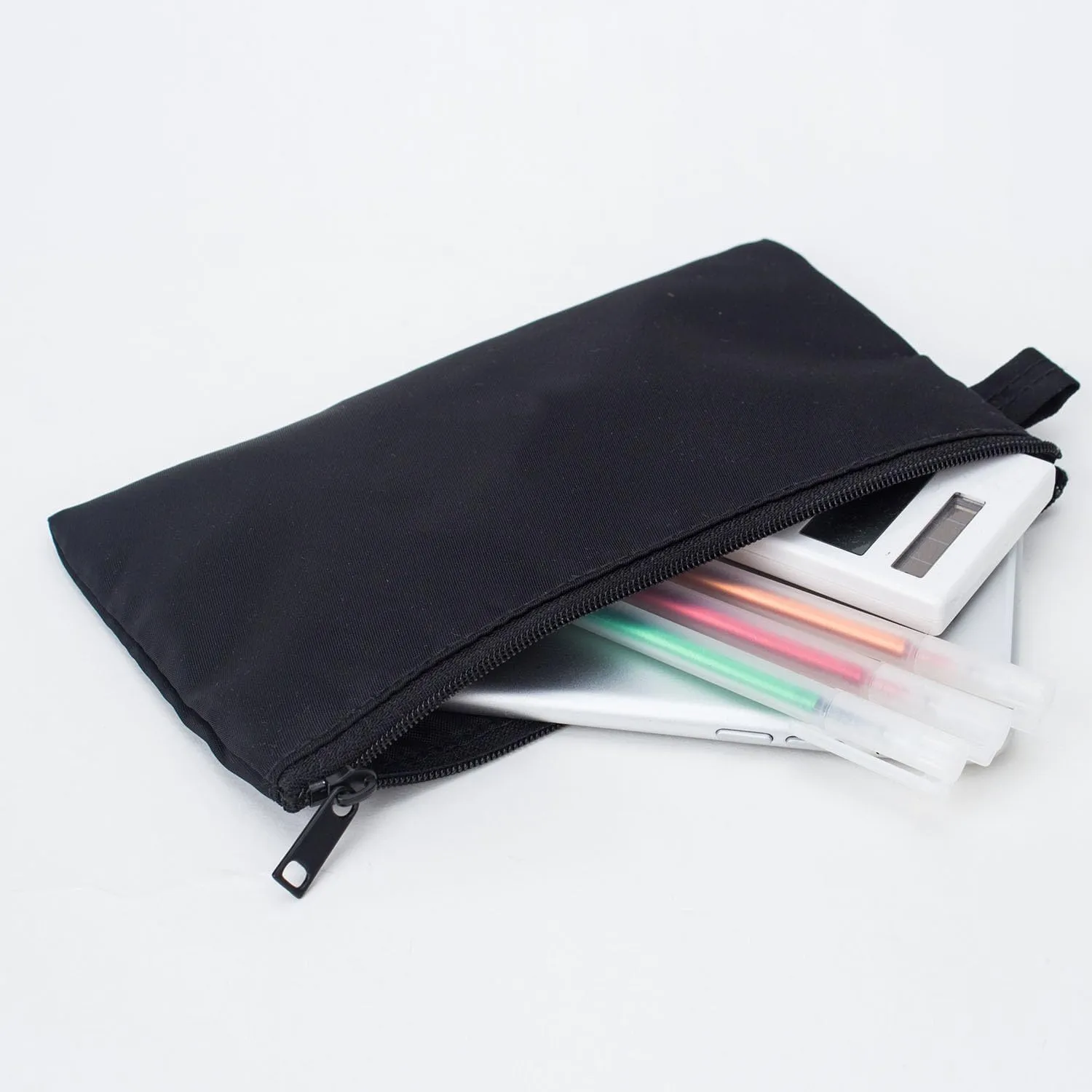 Money Bank Deposit Bag with Zipper Lightweight Money Holder and Pencil Bag Nylon Waterproof Coin Change Bag