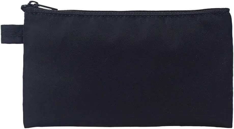Money Bank Deposit Bag with Zipper Lightweight Money Holder and Pencil Bag Nylon Waterproof Coin Change Bag