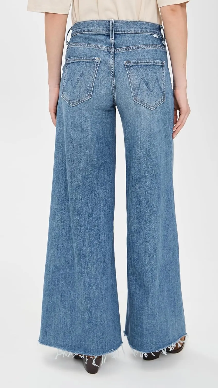 MOTHER Women's The Swisher Sneak Fray Jeans