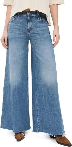 MOTHER Women's The Swisher Sneak Fray Jeans