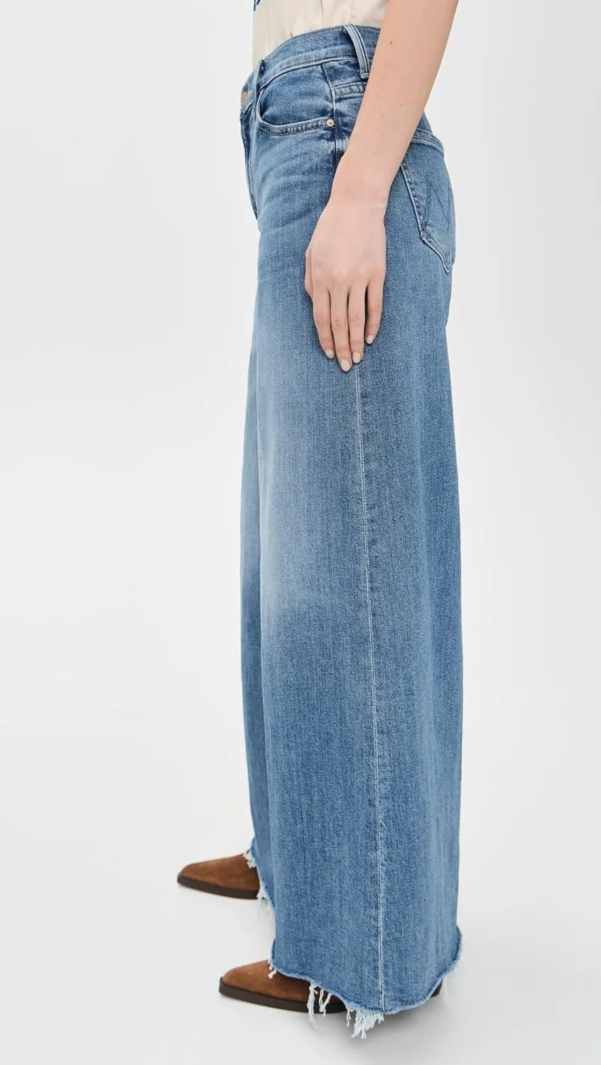MOTHER Women's The Swisher Sneak Fray Jeans