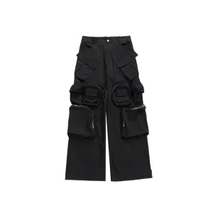 Multi-Pocket Casual Pants
