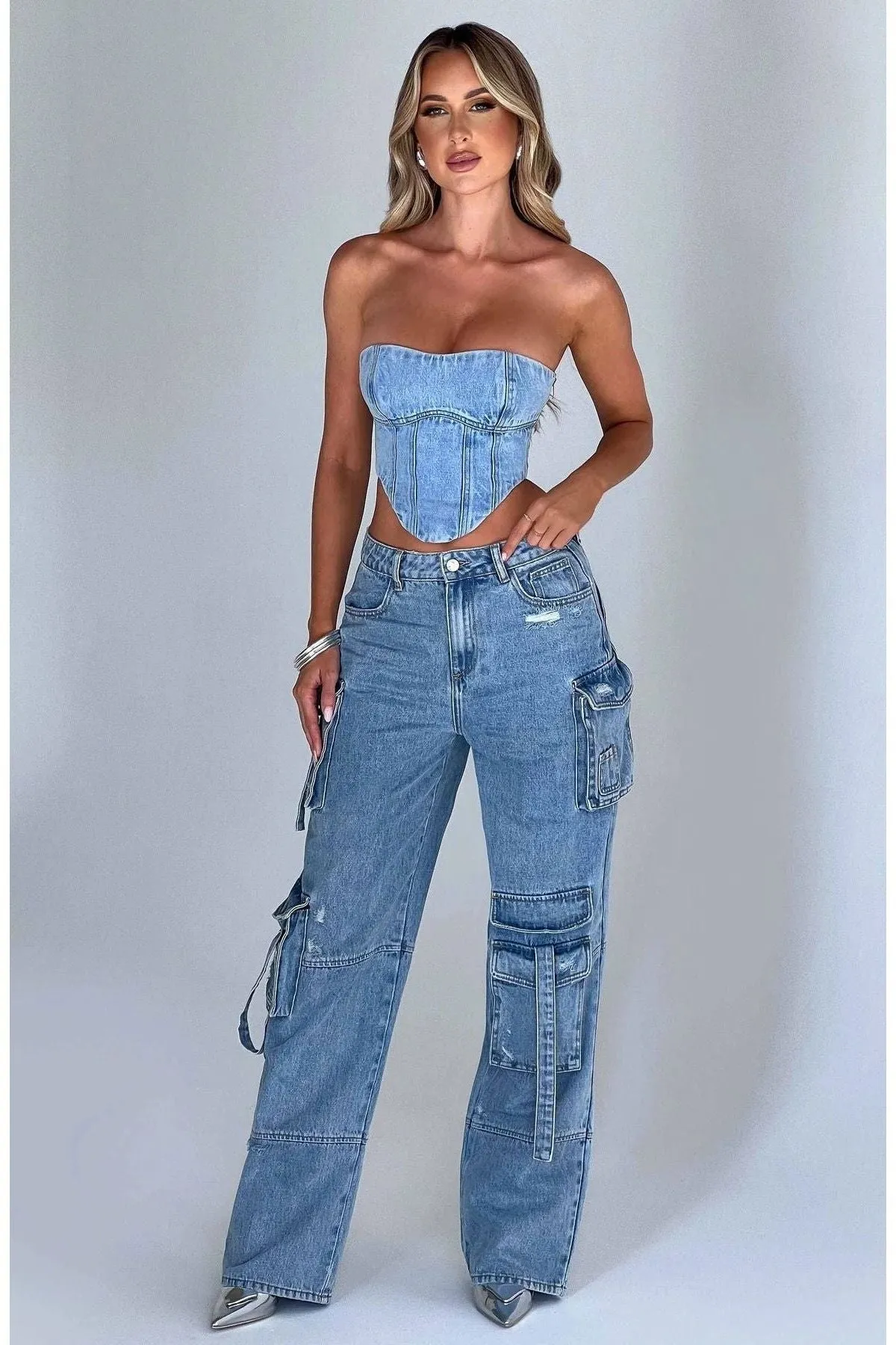 Multi-Pocket Straight Denim Jeans for Everyday Style