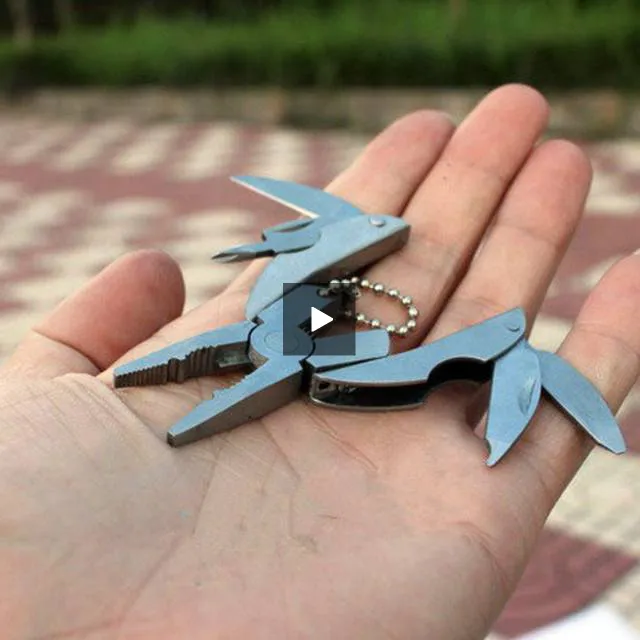 Multifunction Pocket Plier Tool Keychain