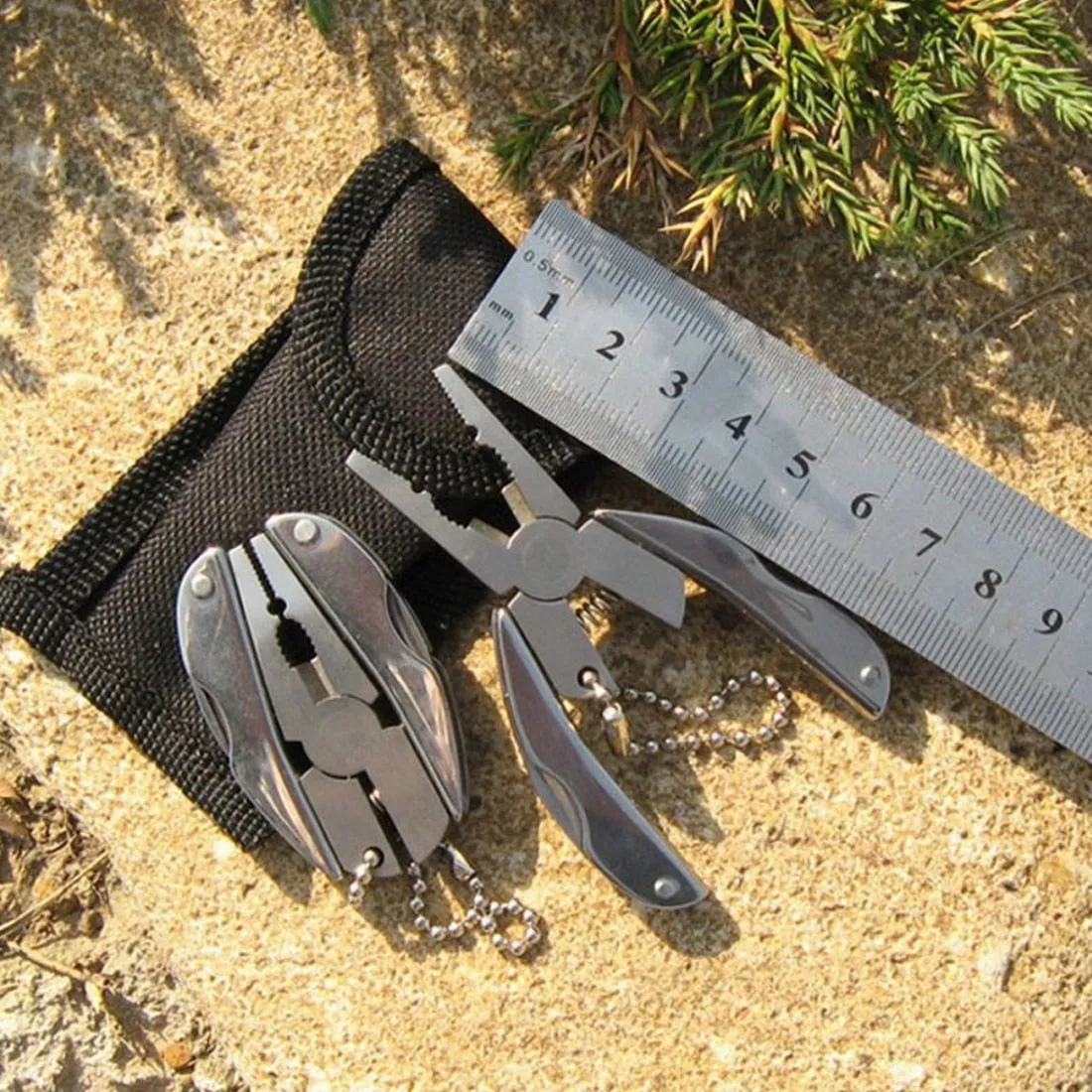 Multifunction Pocket Plier Tool Keychain