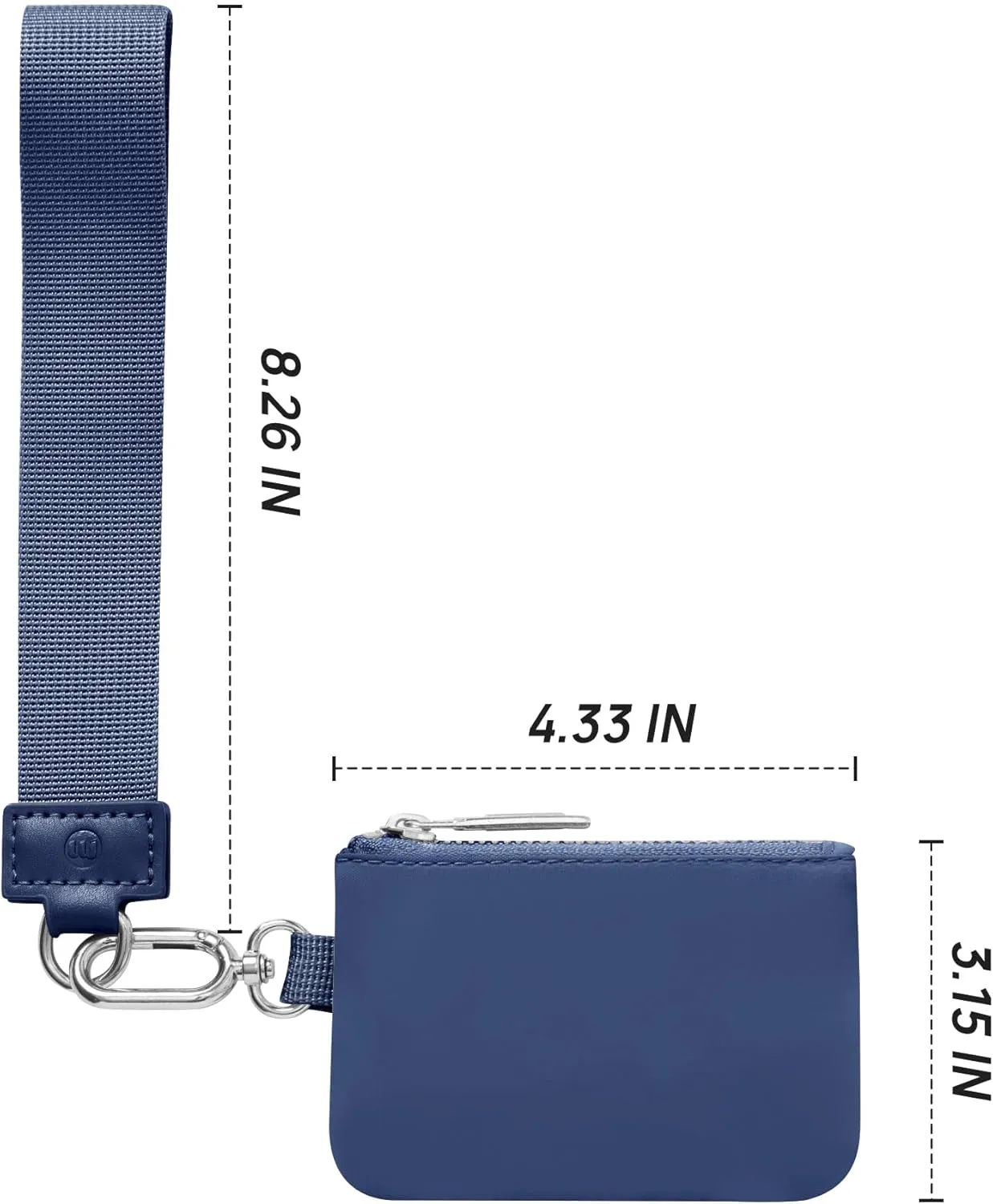 Mum's memory Mini Zip Around Wristlet Wallet for Women Dual Pouch Wristlet Portable keychain wallet Coin Purse Mini Women Coin Pocket
