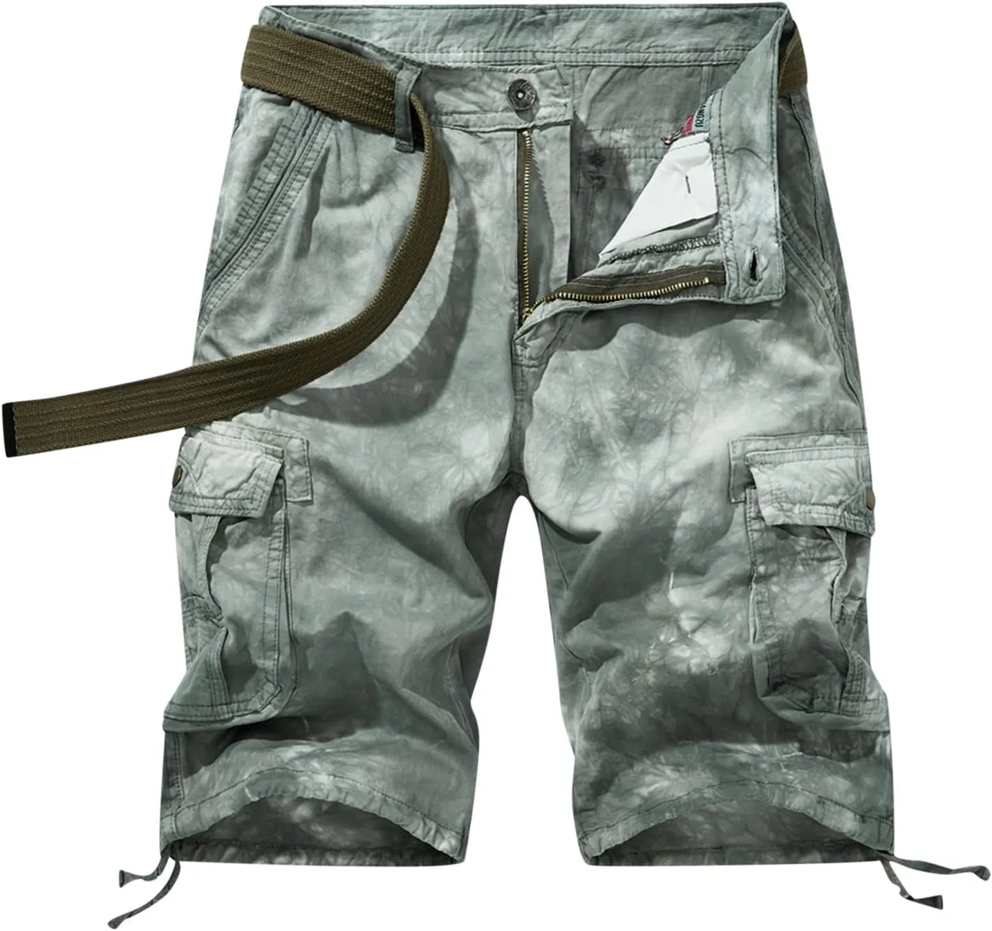 Muscularfit Graphic Shorts for Men Causal Multi Pocket Cargo Shorts Regular Fit Print Tooling Shorts Outdoor Athletic Shorts