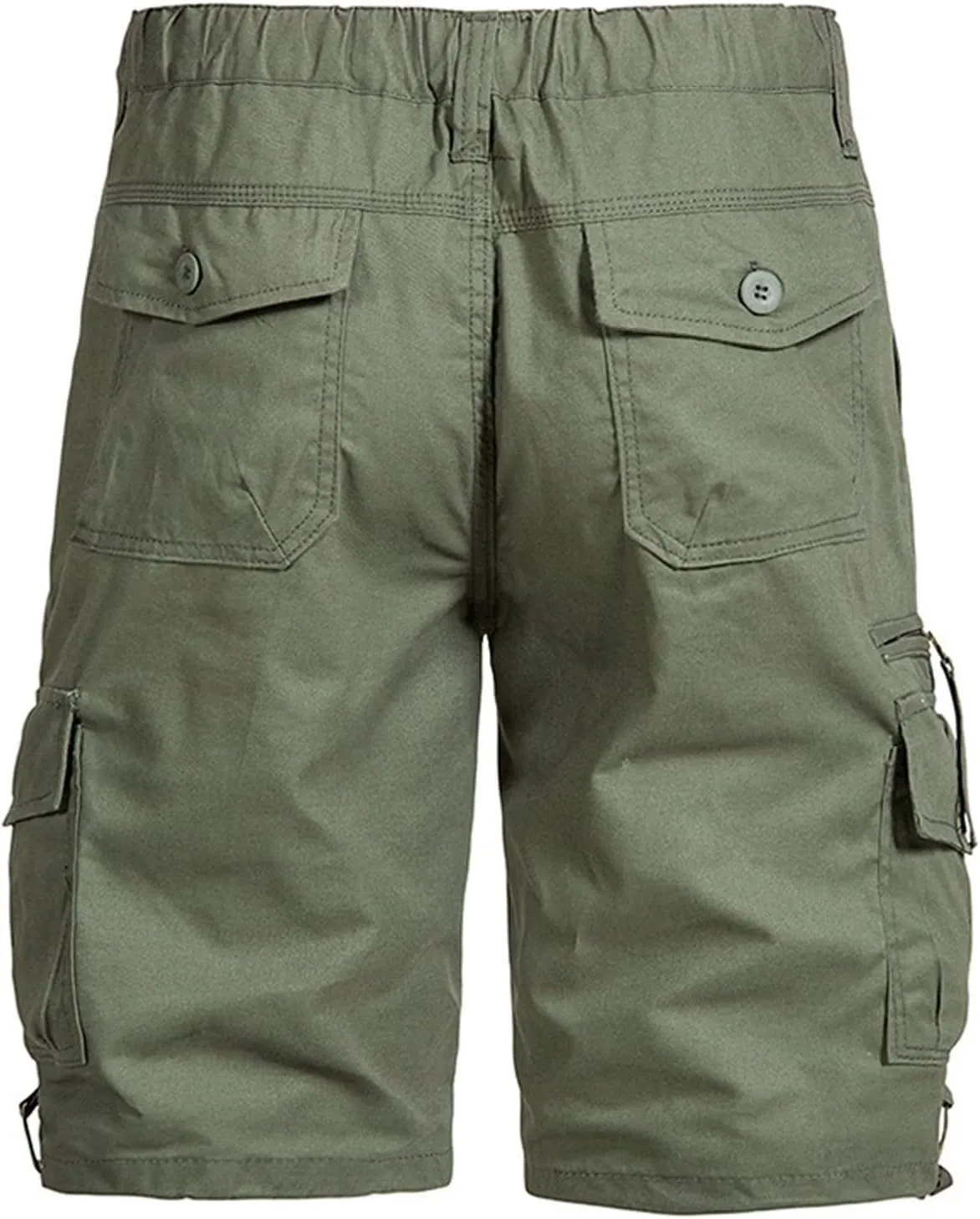 Muscularfit Mens 7 Inch Shorts Multi Pocket Camouflage Cargo Shorts Casual Elastic Waist Tooling Shorts Outdoor Athletic Pant