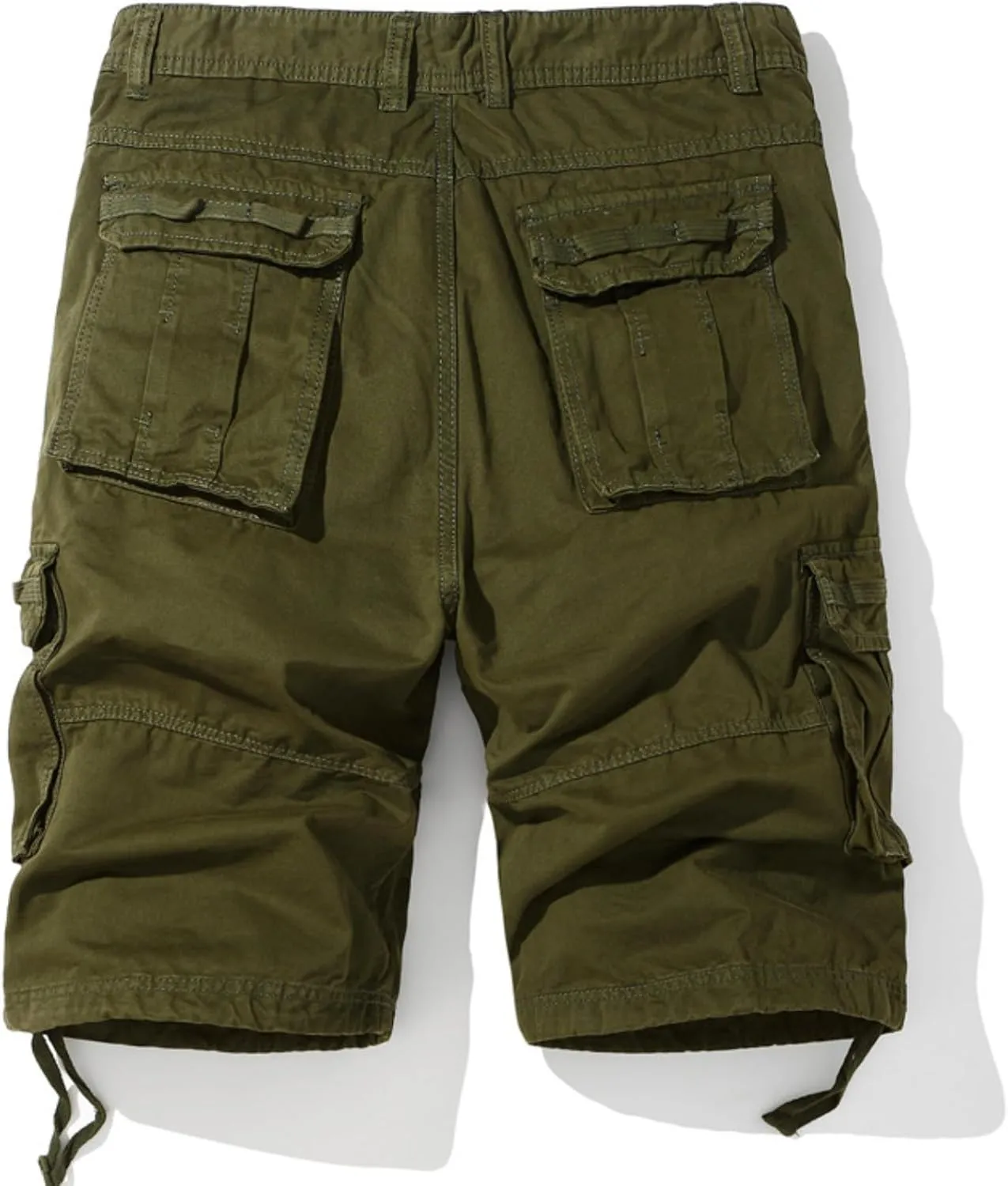 Muscularfit Mens Cargo Shorts Lightweight Multi Pockets Buckle Zipper Tooling Shorts Big and Tall Athletic Gym Workout Shorts