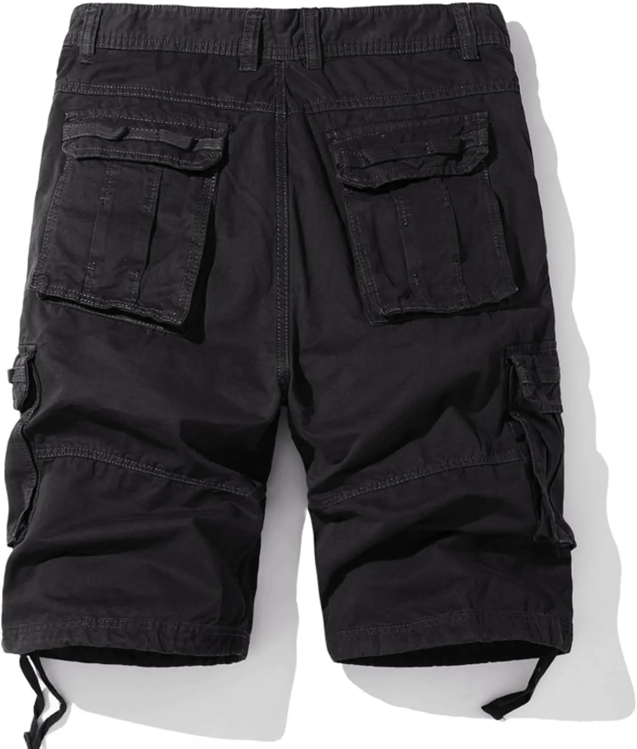Muscularfit Mens Cargo Shorts Lightweight Multi Pockets Buckle Zipper Tooling Shorts Big and Tall Athletic Gym Workout Shorts